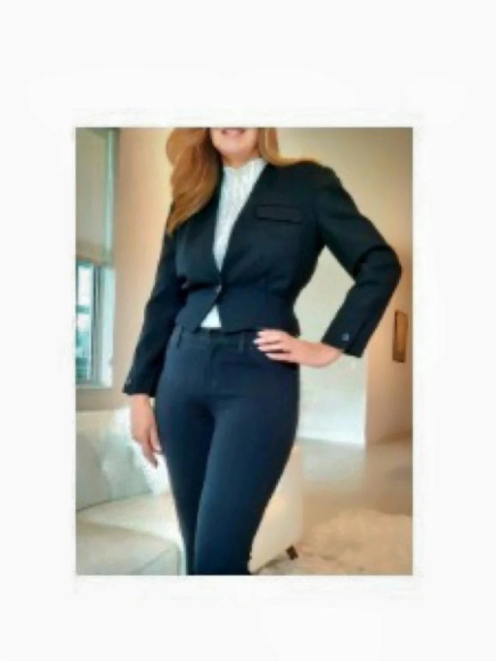 Christian Dior Vintage Separates Black Cropped Blazer, black wool jacket